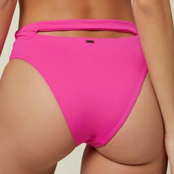 O'Neill Other - O’Neill Saltwater Solids High Waist Bikini Bottom Neon Pink